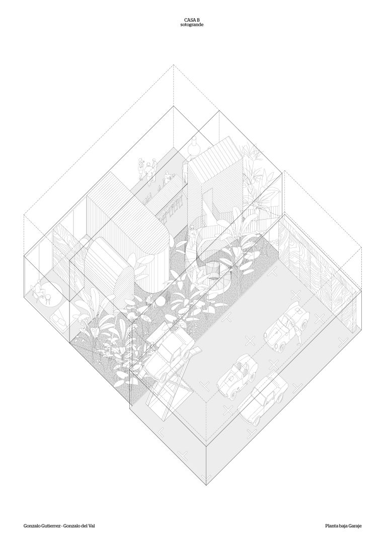 Axonometric view of the house